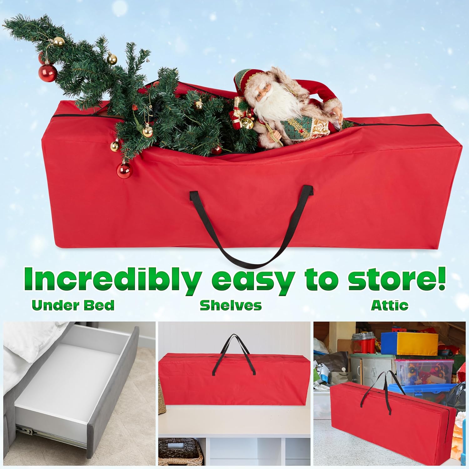 Thumbnail 4 de Deco Express Sac de Rangement Sapin 160 cm 🎄