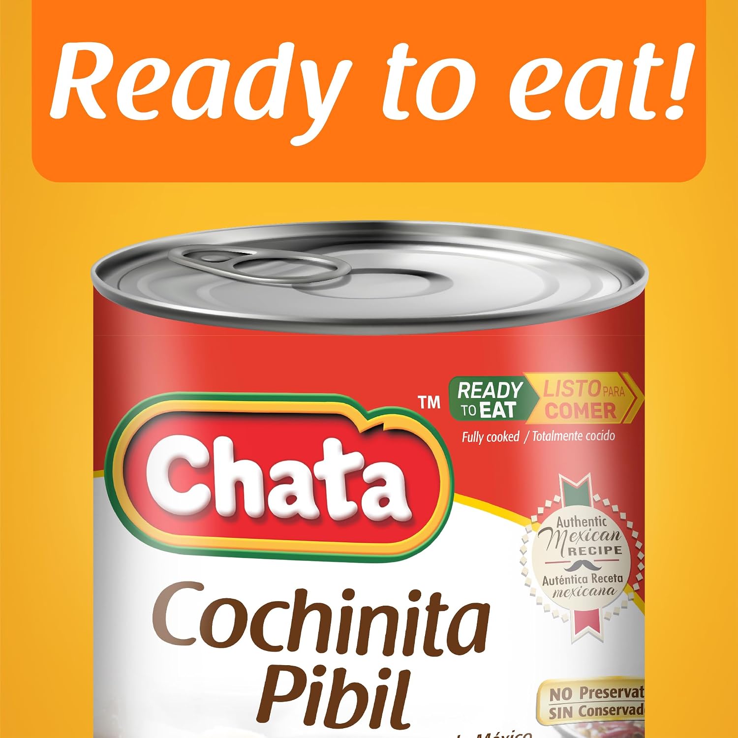Detalle 2 de Chata Cochinita Pibil Mexican-Style Shredded Pork, 13.05 oz, 4-Pack