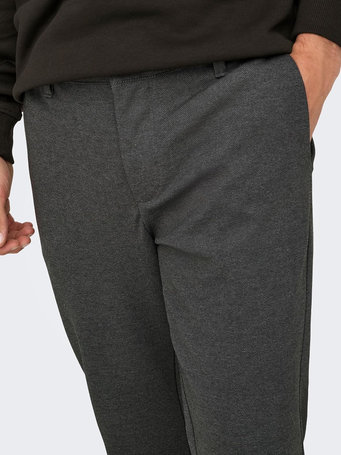 Detalle de Only & Sons Onsmark Check Pants Hy Gw 9887 Noos Trouser – Slim Chino Trousers for Men