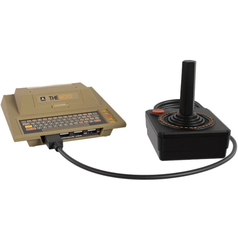 Detalle de Atari THE400 Mini consola retro Atari 400 estilo medio con joystick CXStick y 25 juegos incluidos
