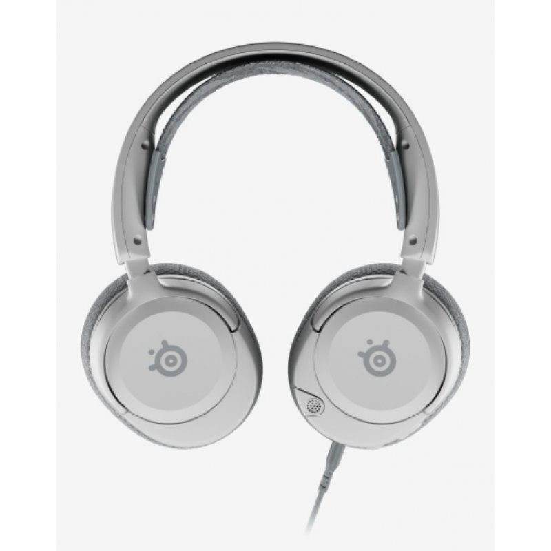 Detalle de SteelSeries Arctis Nova 1 auriculares gaming blancos