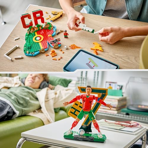 Detalle de LEGO Editions Cristiano Ronaldo – Légende du Foot : Figurine 3D à exposer