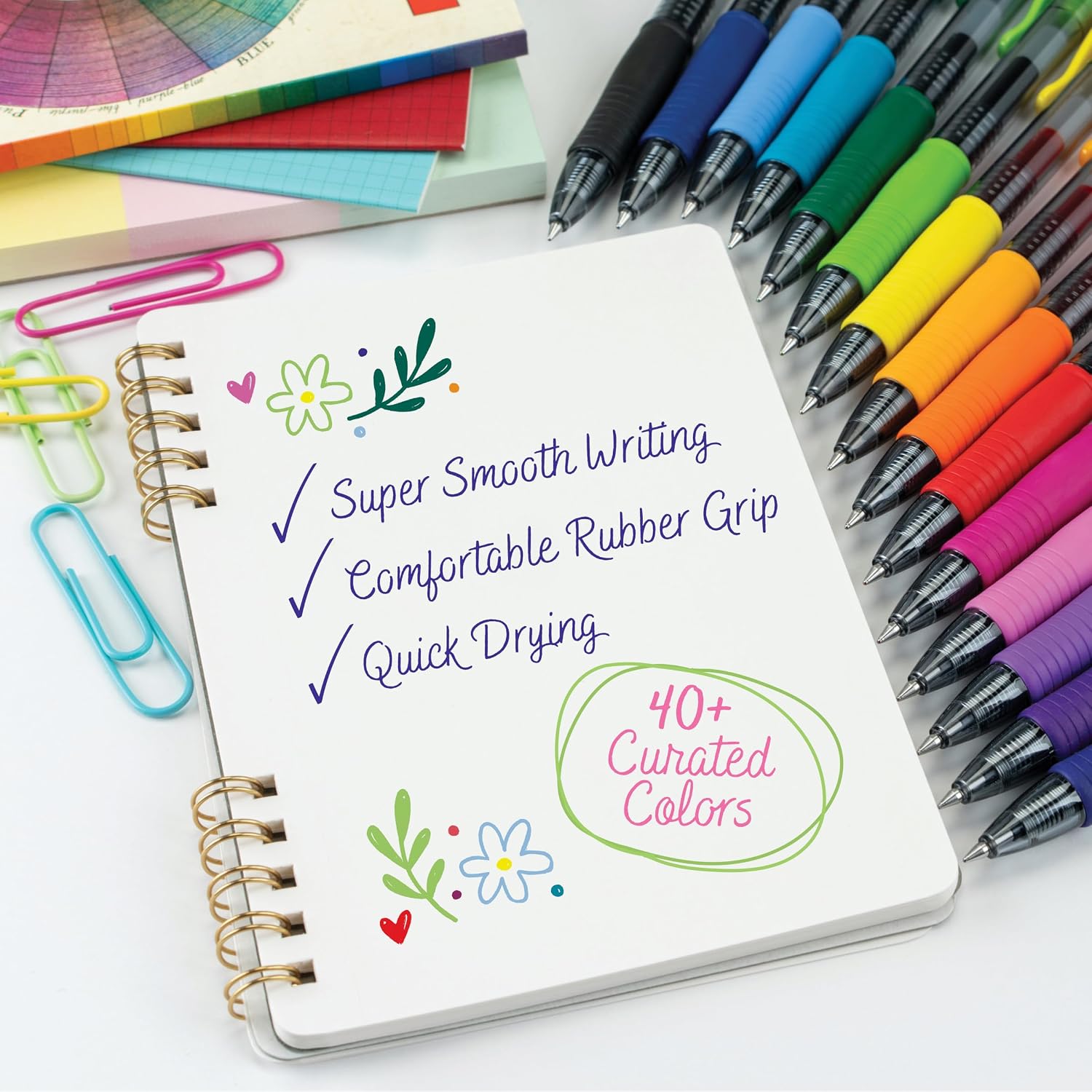 Detalle 2 de PILOT 18280 G2 Harmony Gel Pens, 0.7 mm, Assorted Colors, Retractable