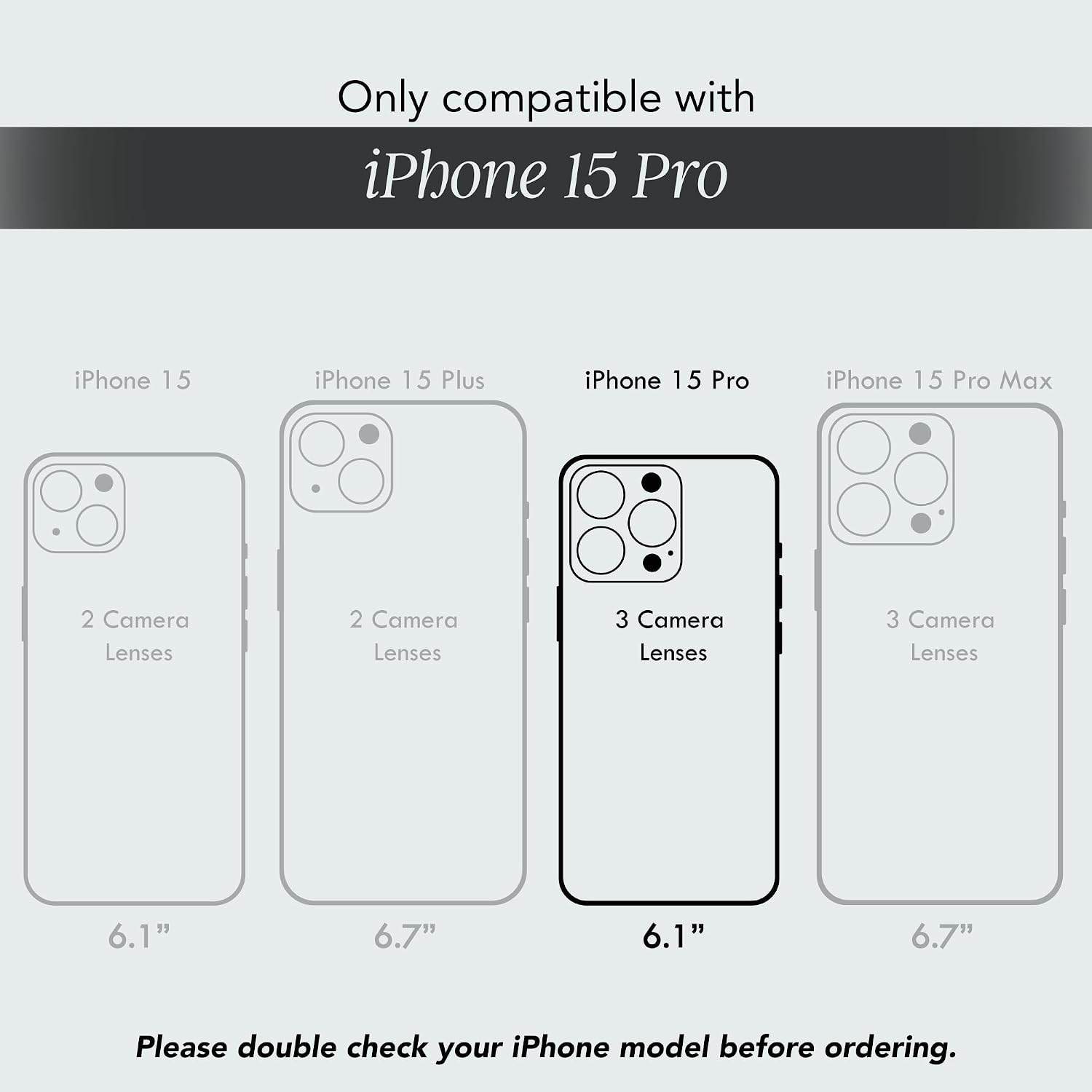 Detalle 1 de COCOMII iPhone 15 Pro Case with Mother of Pearl
