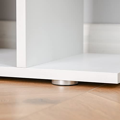 Thumbnail 7 de HOMCOM Estantería Librería S de Madera, 6 Estantes Blanco