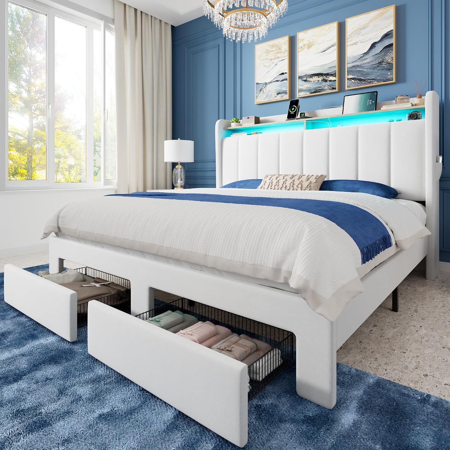 Detalle de Allewie Full Bed Frame