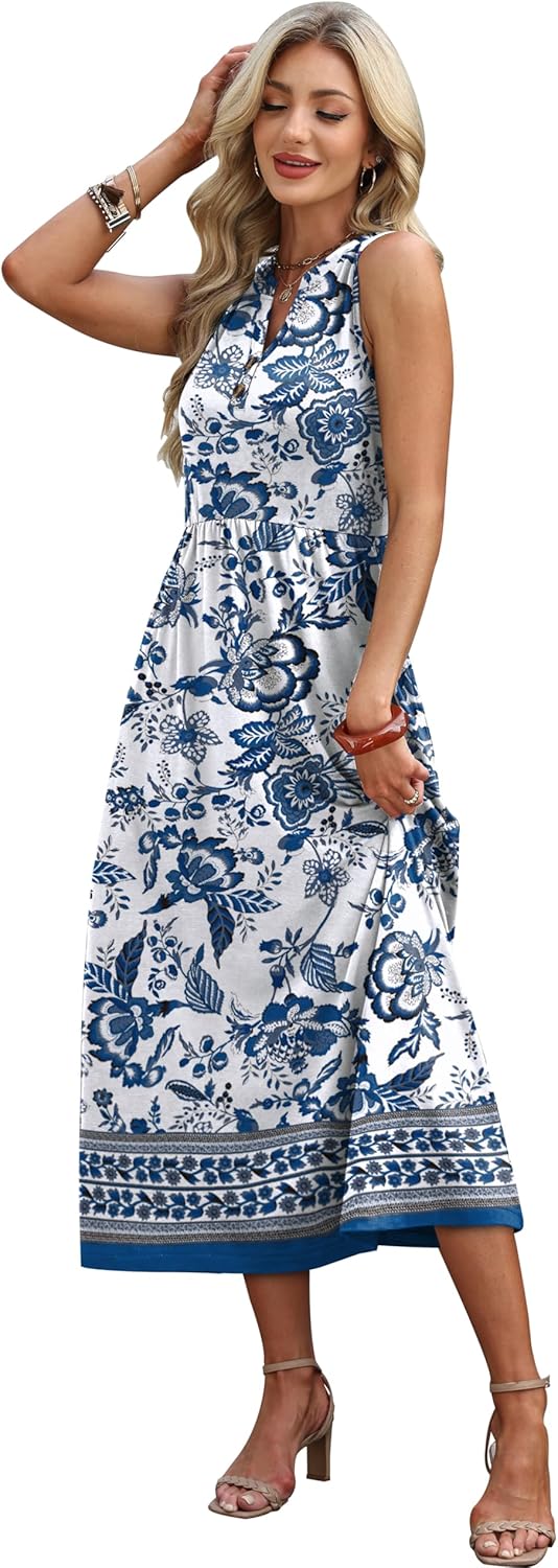 Thumbnail 3 de WIHOLL Women's Summer Maxi Dress with Pockets — Versatile Vacation Chic