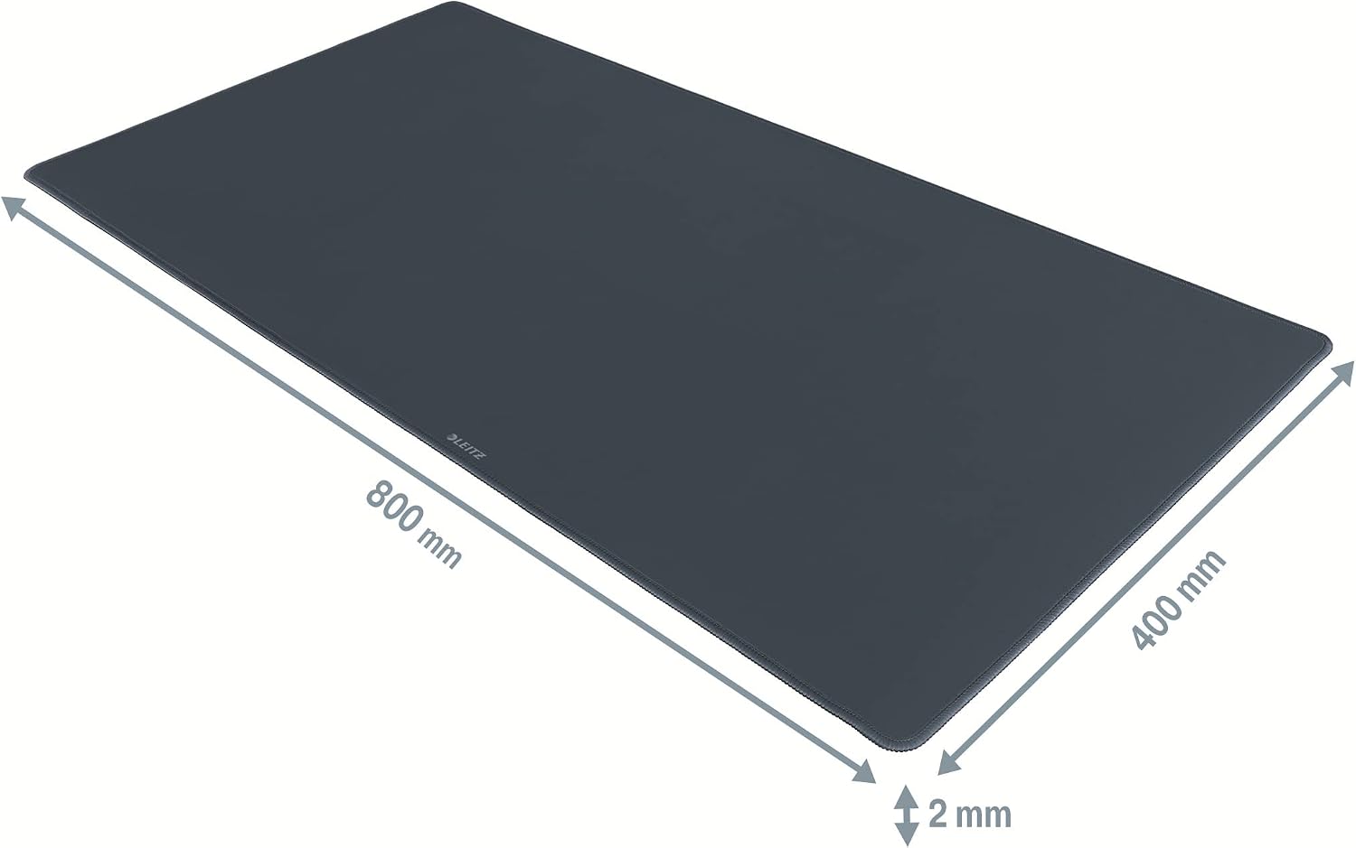 Detalle de Leitz Tapis de Bureau Antidérapant 80 x 40 cm – Gamme Cosy, Gris