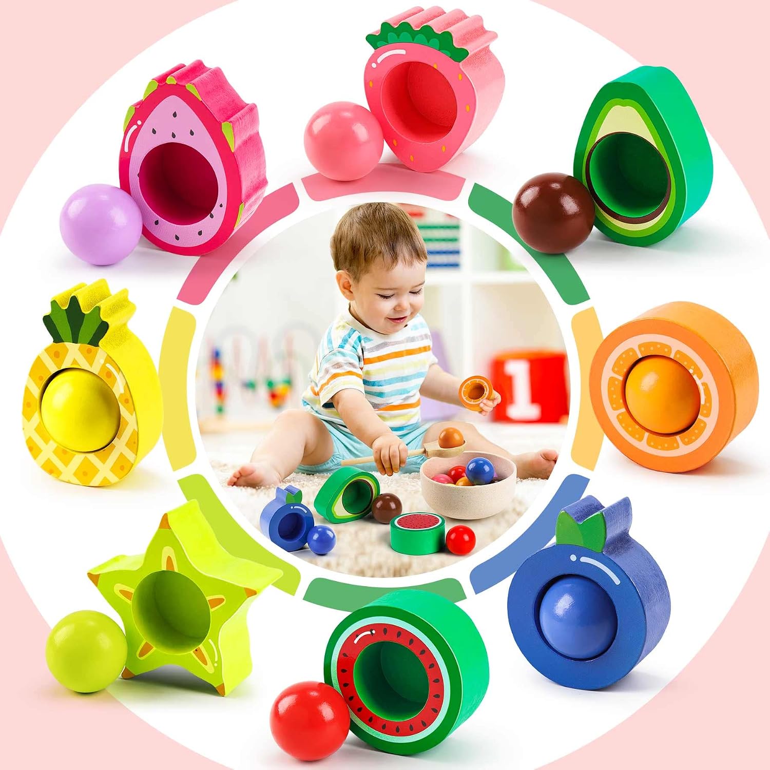 Thumbnail 5 de Seagoal Montessori Toys Wooden Sorting Set for Toddlers
