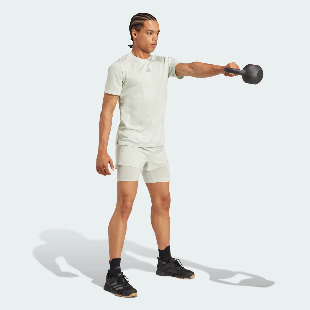 Thumbnail 2 de Camiseta HIIT Airchill Workout de Adidas — Verde, rendimiento y confort para entrenos intensos