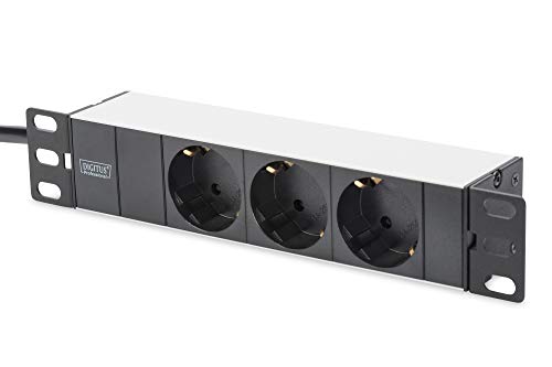Detalle de DIGITUS DN-95411 Regleta 3 tomas 254 mm para rack