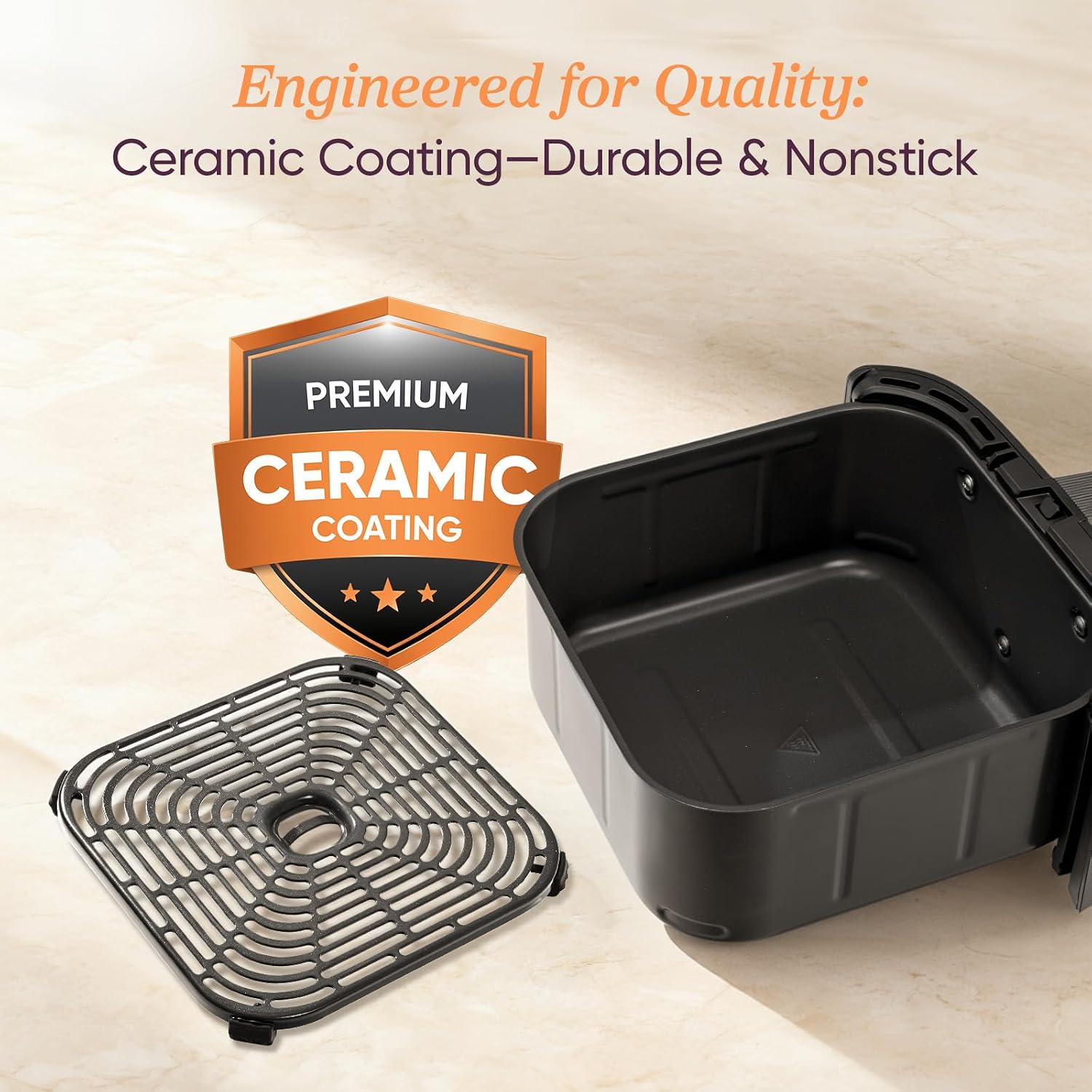 Thumbnail 4 de Cosori TurboBlaze CAF-DC601-KCA 9-in-1 Air Fryer, 6 Qt, Ceramic Coating