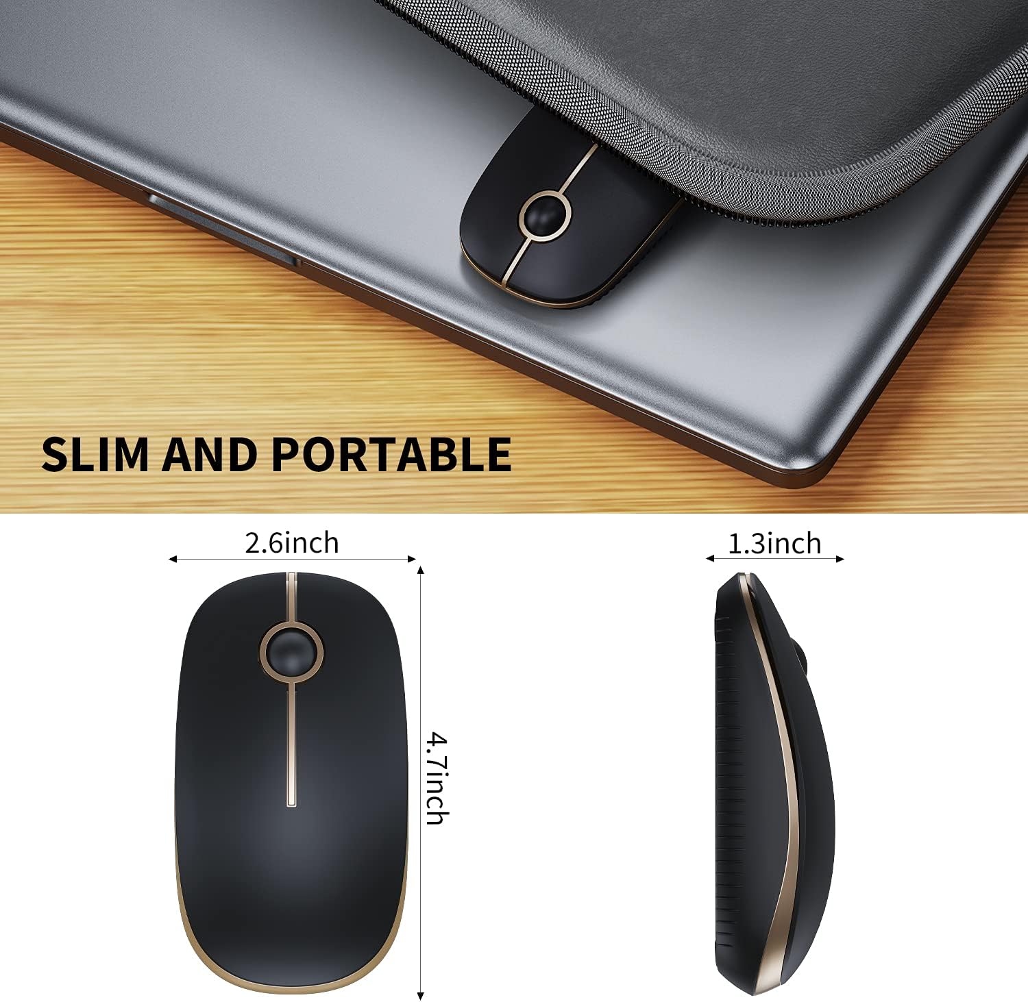 Thumbnail 4 de VssoPlor Wireless Mouse 2.4G 🖱