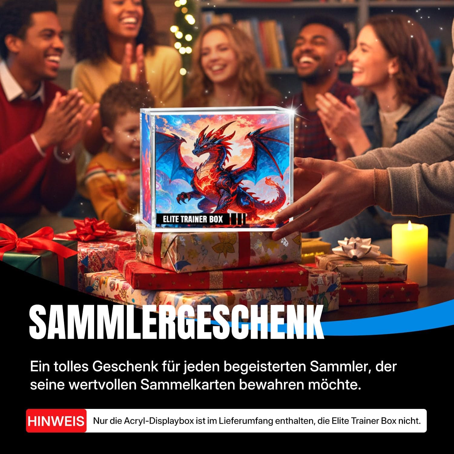 Detalle de Wigearss Acryl Case Magnetisch – Schutzbox für Pokemon Elite Trainer Box