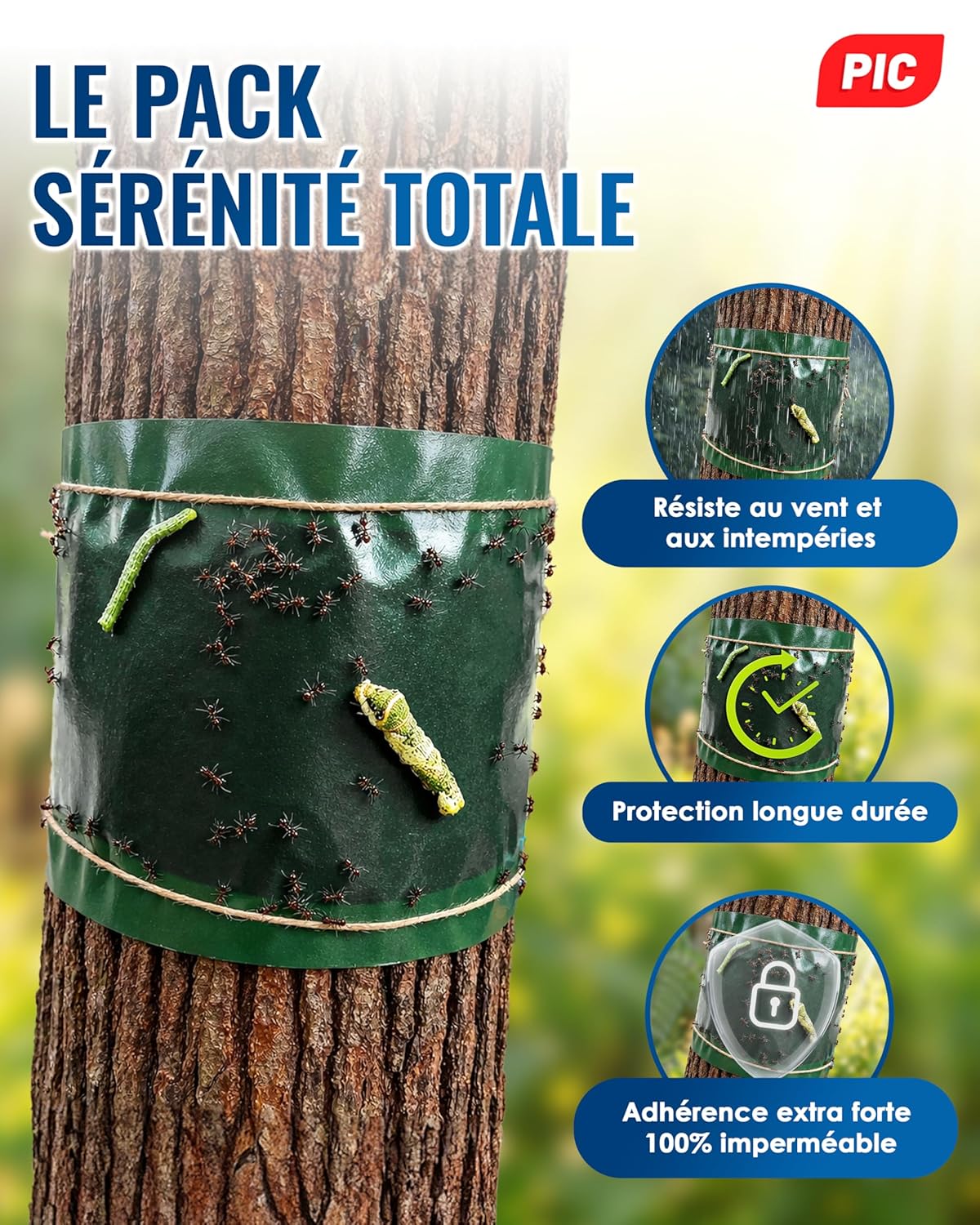 Thumbnail 3 de PIC Bande Glue Arbre Fruitier – bande de colle arboricole anti-fourmis, 10 mètres