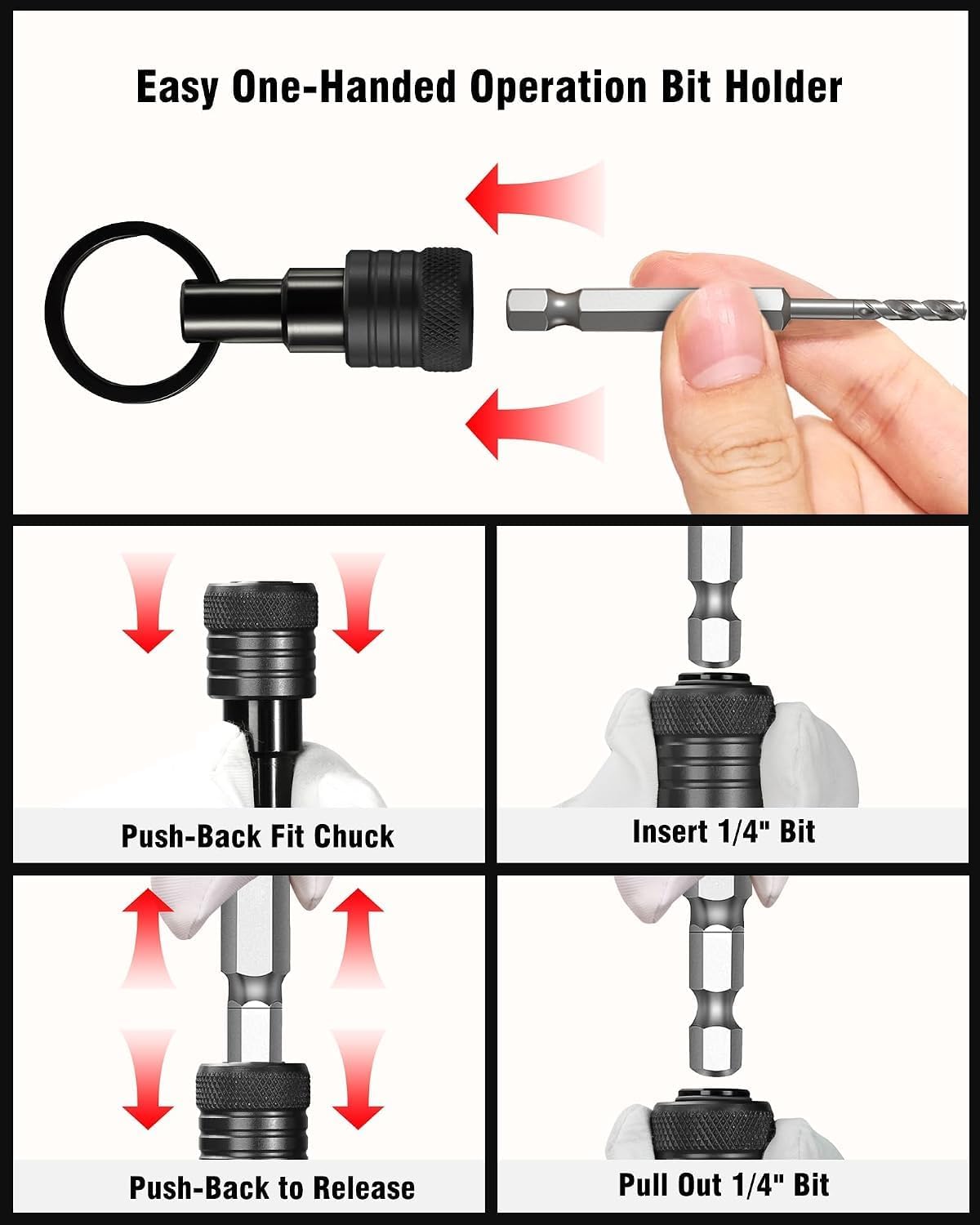 Detalle de Bit Holder Keychain, 1/4-Inch Hex Shank