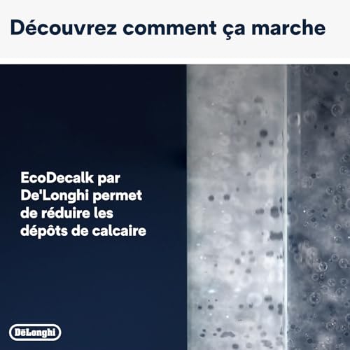 Detalle de De'Longhi EcoDecalk Détartrant DLSC500 – 5 doses, 500 ml: entretien écologique pour votre machine à café