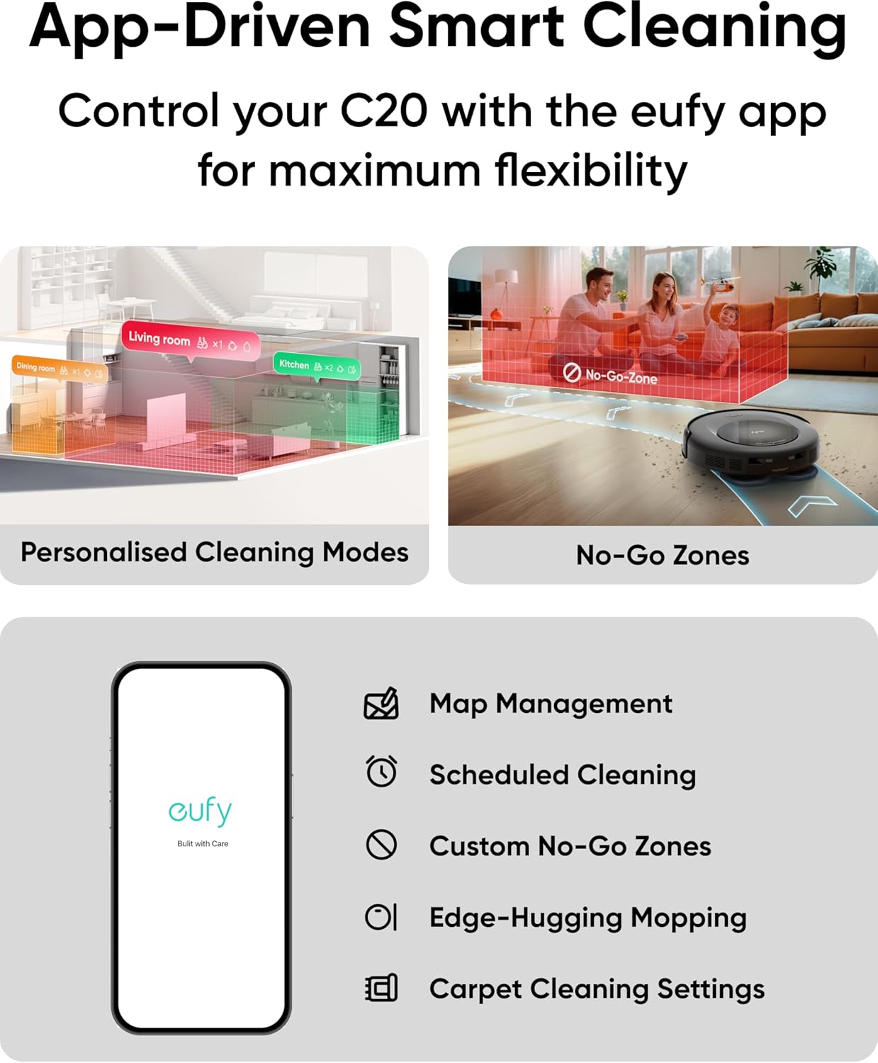 Thumbnail 6 de eufy T2280-Renewed C20 Omni Robot Vacuum and Mop, 7,000 Pa, All-in-One Station