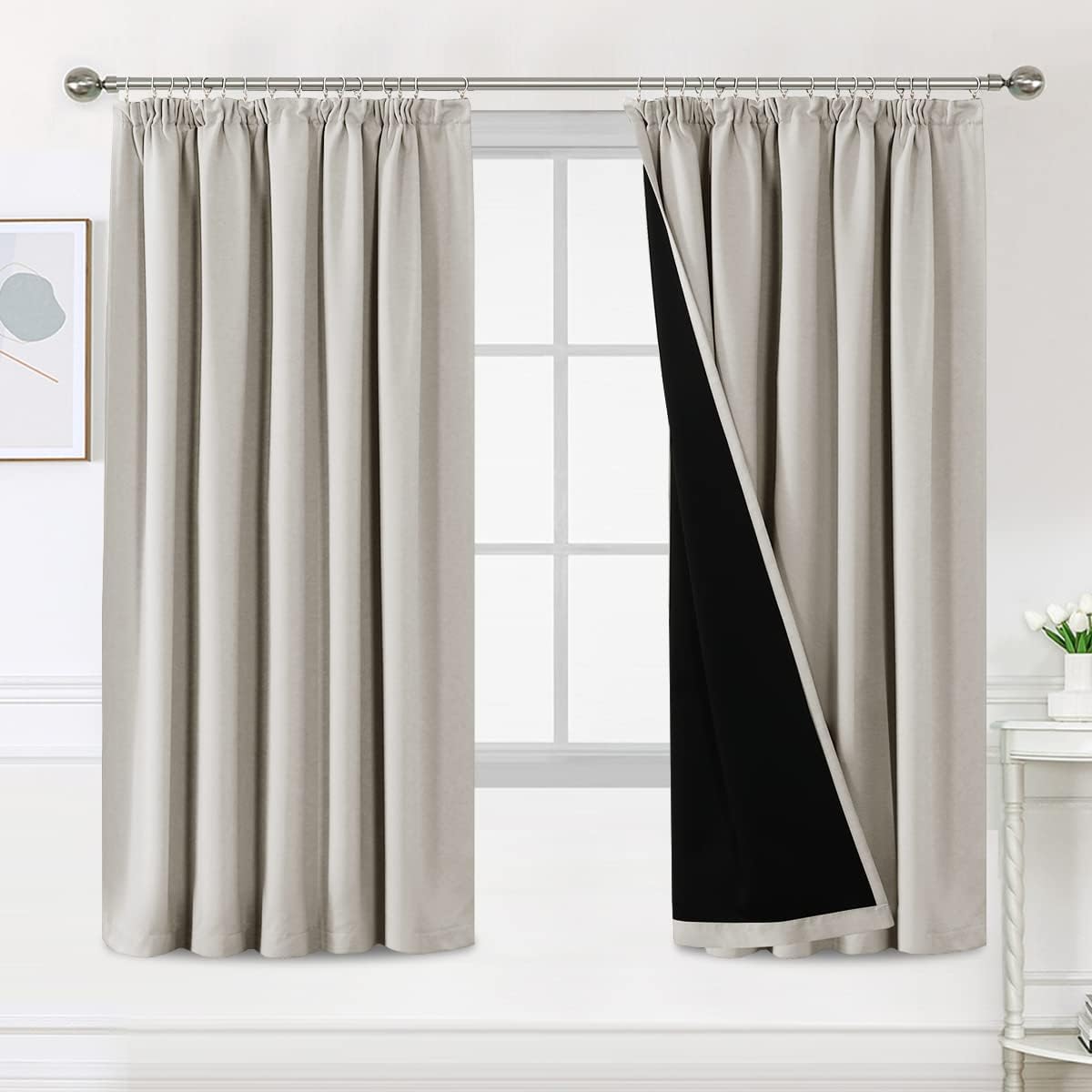 Detalle de BellaHills blackout curtains 100% blackout