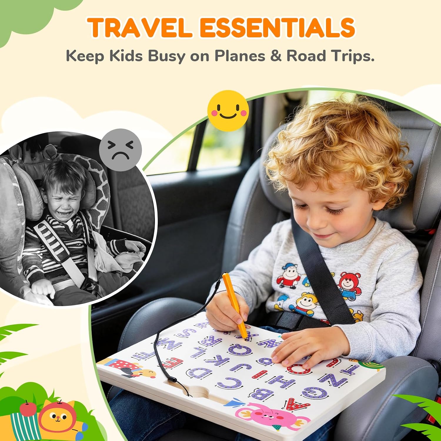 Thumbnail 2 de JoyCat Magnetic Animal Letter Tracing Board, Double-Sided ABC Writing Toy