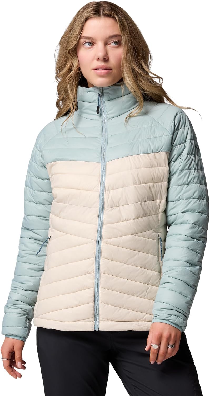 Detalle de Columbia Powder Pass Jacket Doudoune Femme XL Dark Stone