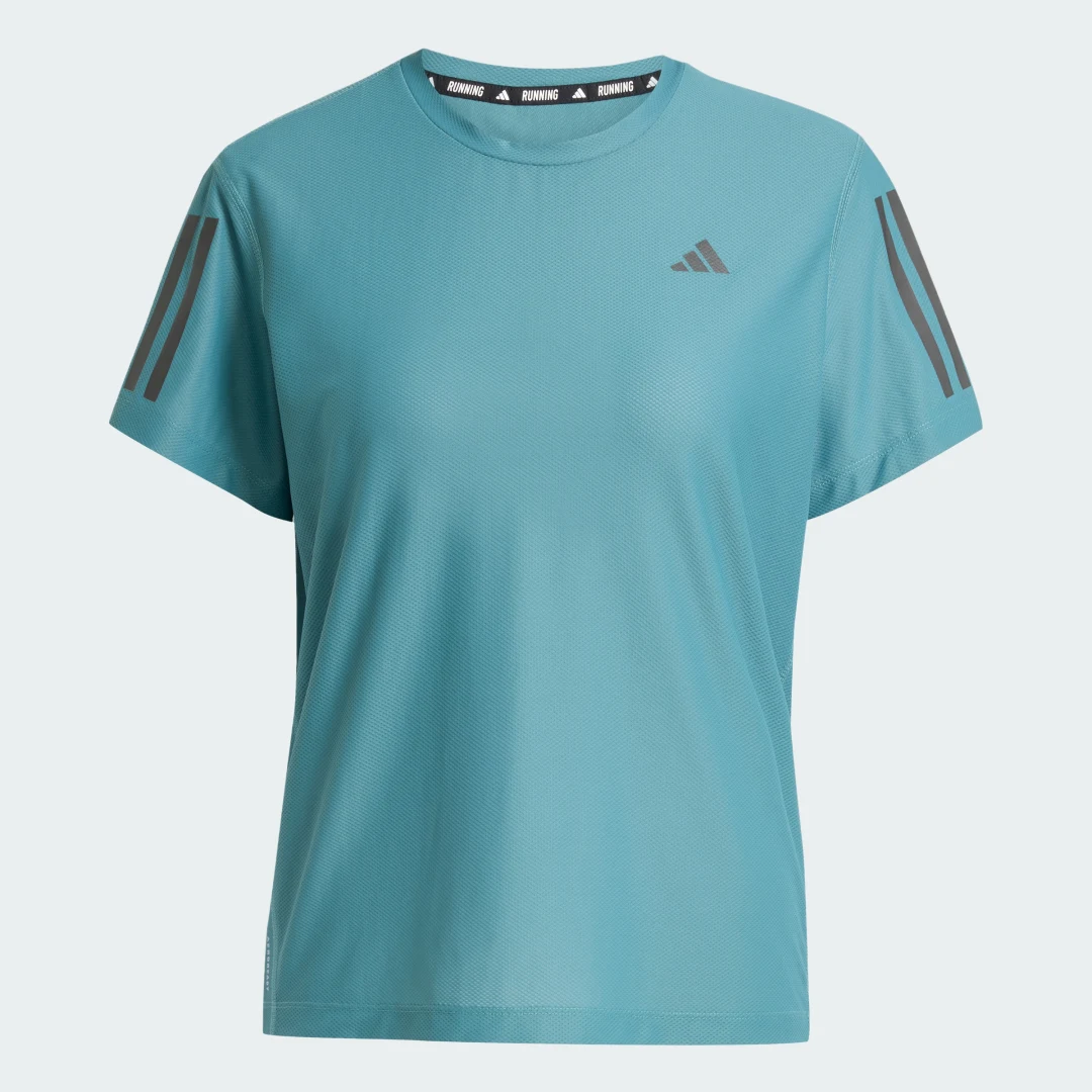 Detalle 2 de Camiseta Own The Run de Adidas – verde, para tus entrenamientos diarios