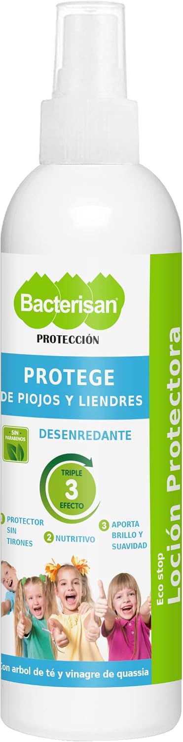 Detalle de BACTERISAN Lozione districante protettiva 250 ml – spray quotidiano anti pidocchi e lendini
