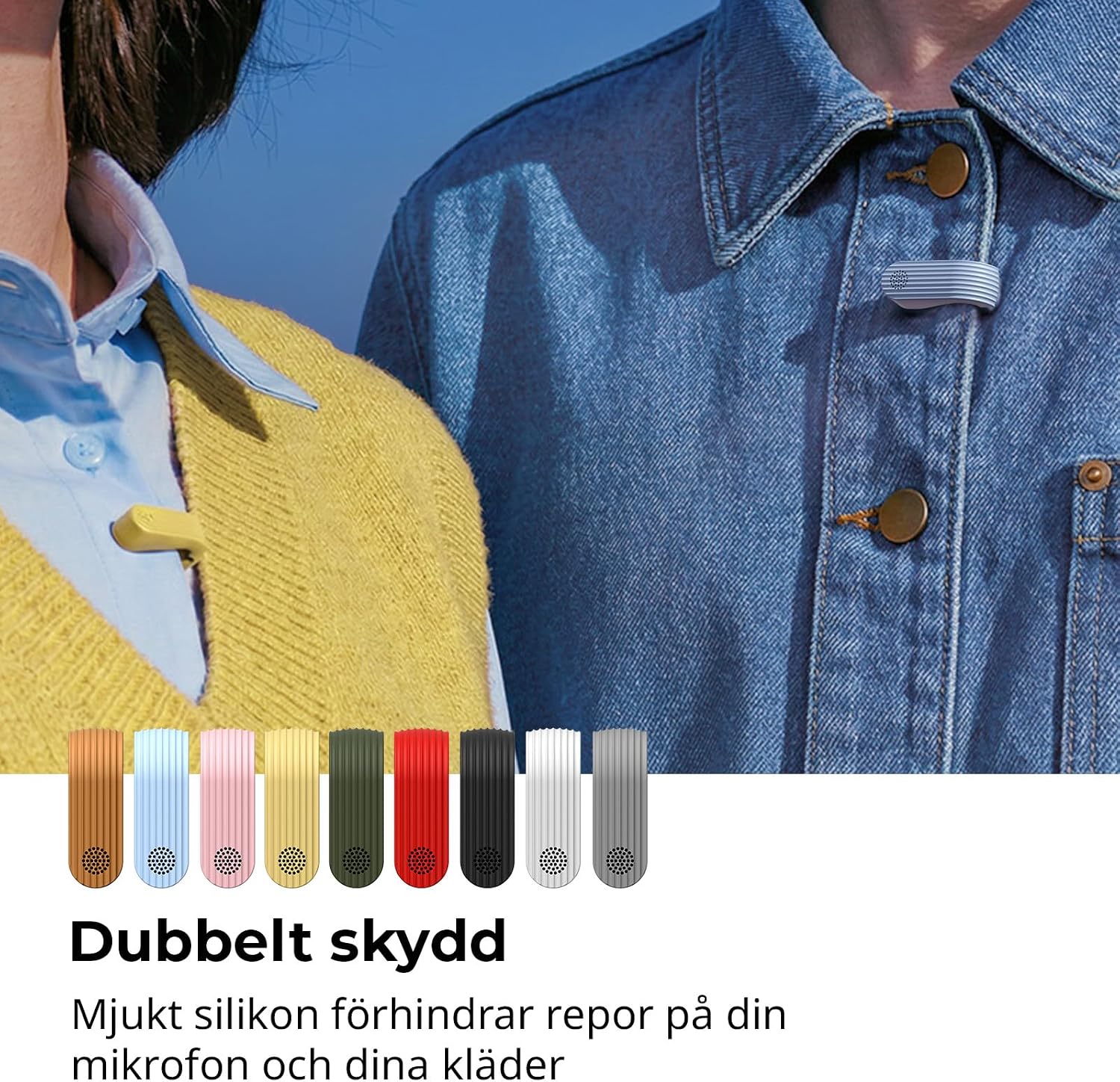 Detalle de SMALLRIG 6269 silikonskydd för S70-sändare, 9 färger