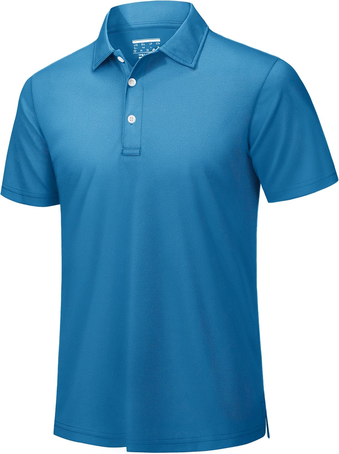 Detalle de TACVASEN Men's Polo Shirt Short Sleeve Golf Outdoor Breathable Quick Dry