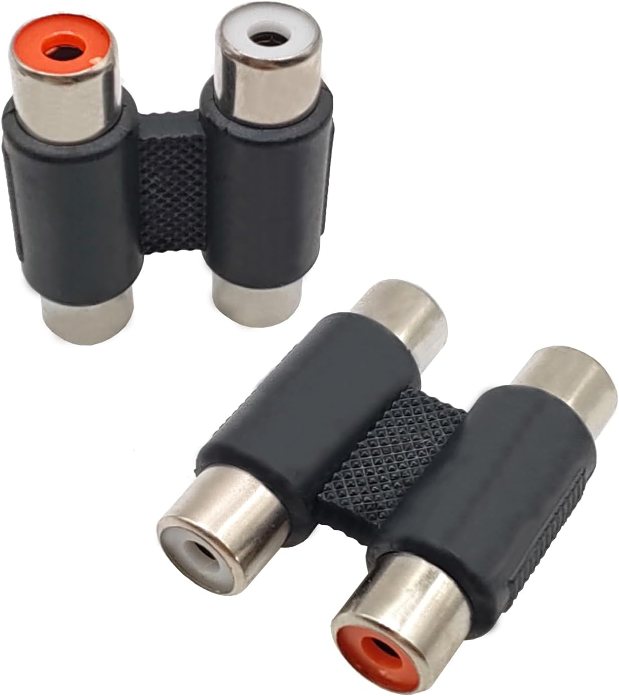 Detalle de Voluty Tek RCA Female-to-Female Adapters (2-Pack) for Audio/Video Connections