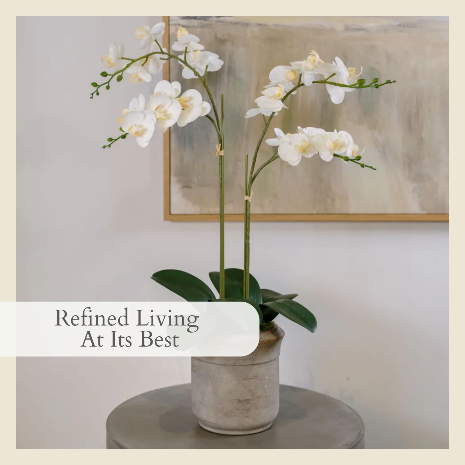 Detalle 1 de CG Hunter Faux Orchid Plant 24 in