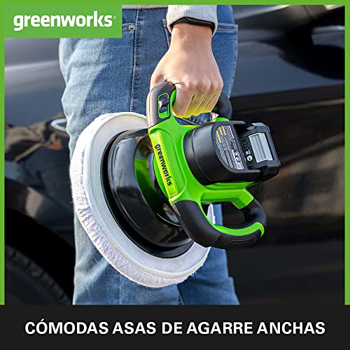 Detalle 2 de Greenworks G24BU10, polisseuse sans fil 2800 tr/min ⚙