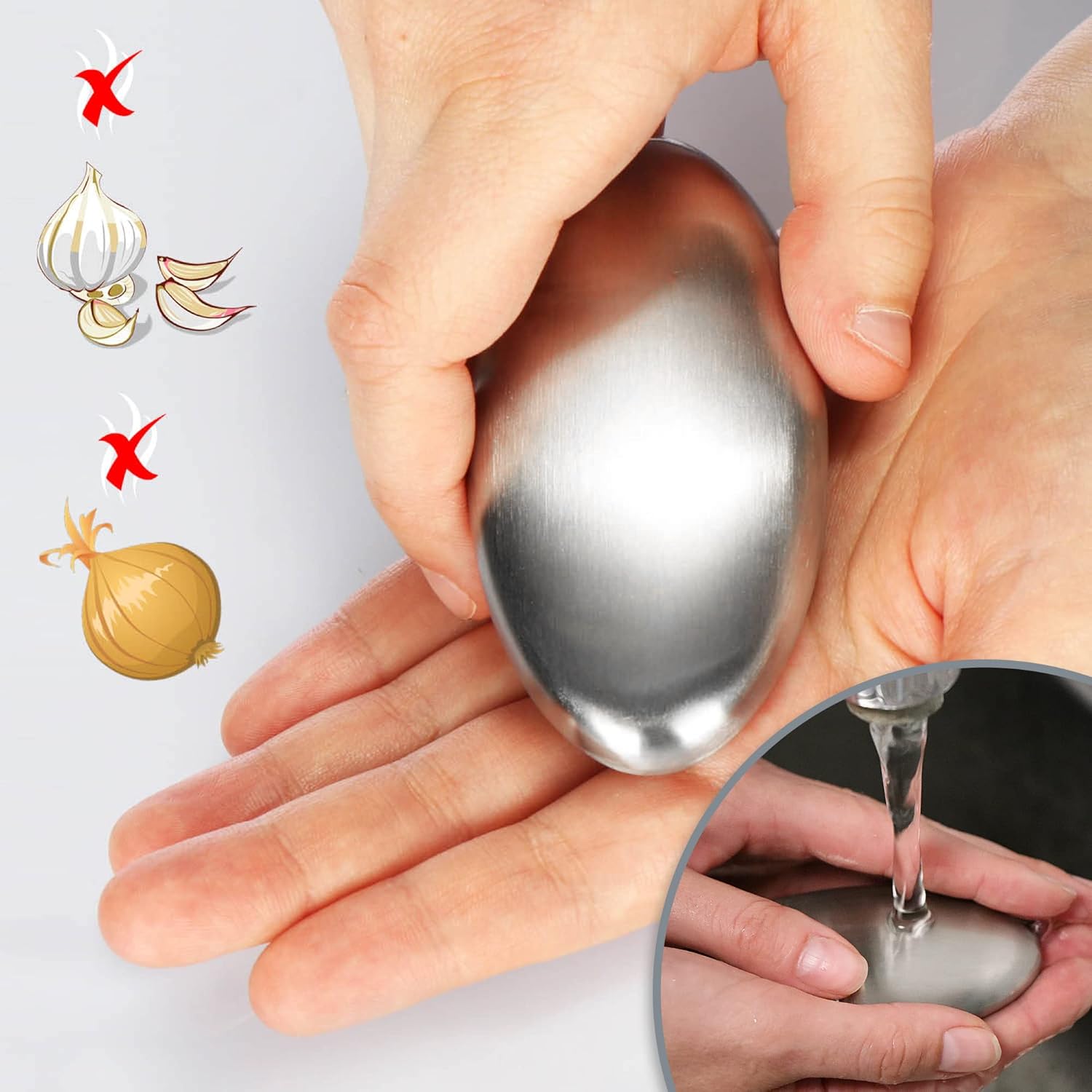 Thumbnail 2 de COM-FOUR® sapone antiodore in acciaio 2 pezzi