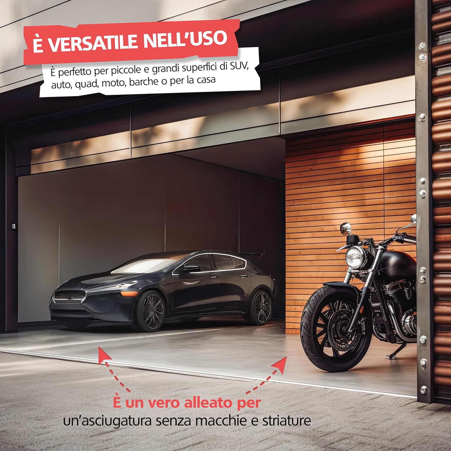 Thumbnail 4 de SPRINGER ZX1600 Panno Asciugatura Auto XXL 90 x 60 cm – Microfibra Super Assorbente, Lavabile, Delicata sulla Vernice