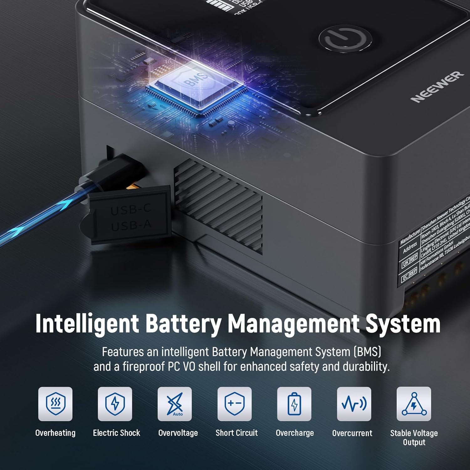 Thumbnail 5 de NEEWER Mini V Mount Battery 6800mAh 99Wh with 65W PD – a practical power partner for compact cinema setups
