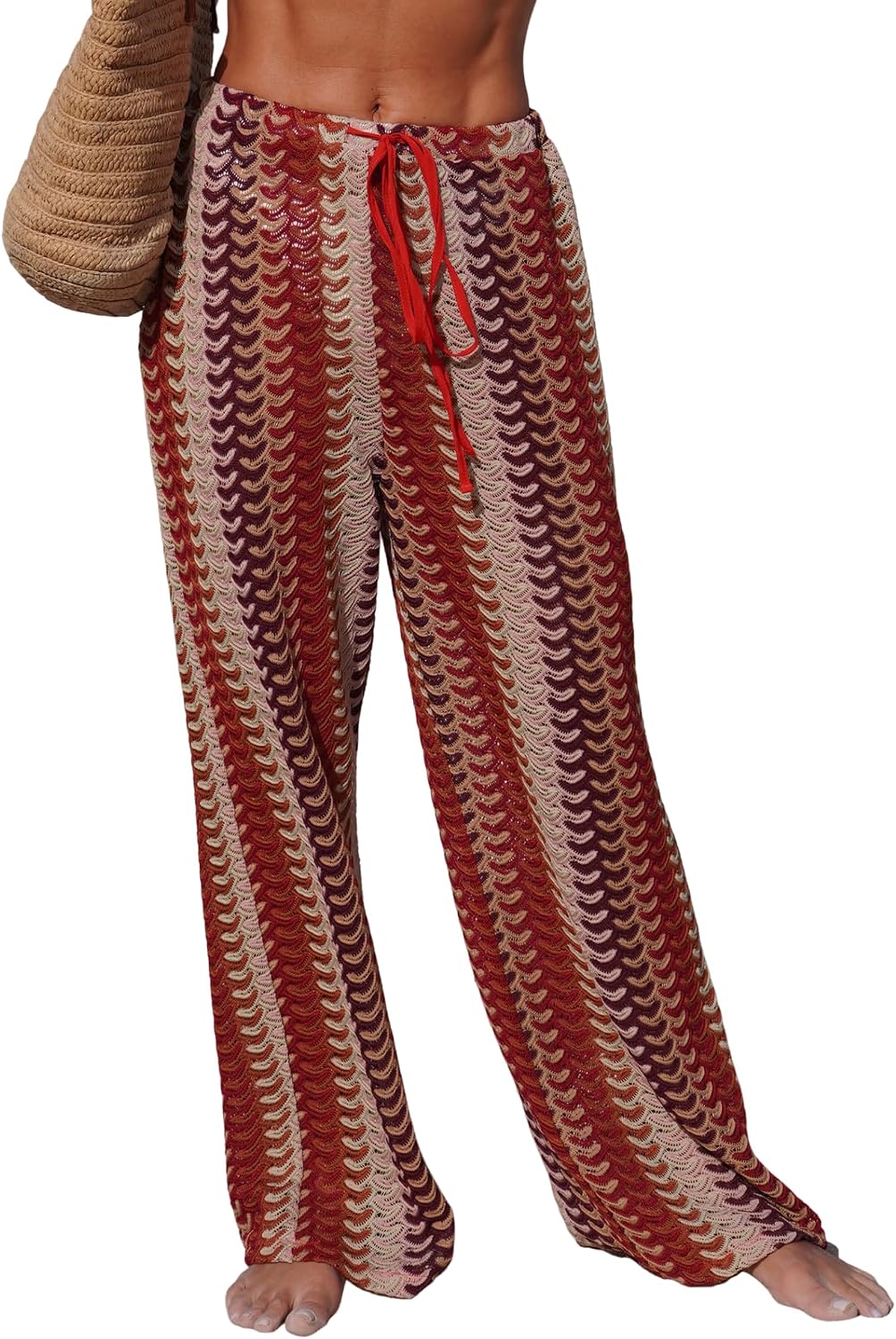 Detalle de ZAFUL Beach Cover-Up Pants with Crochet Detail