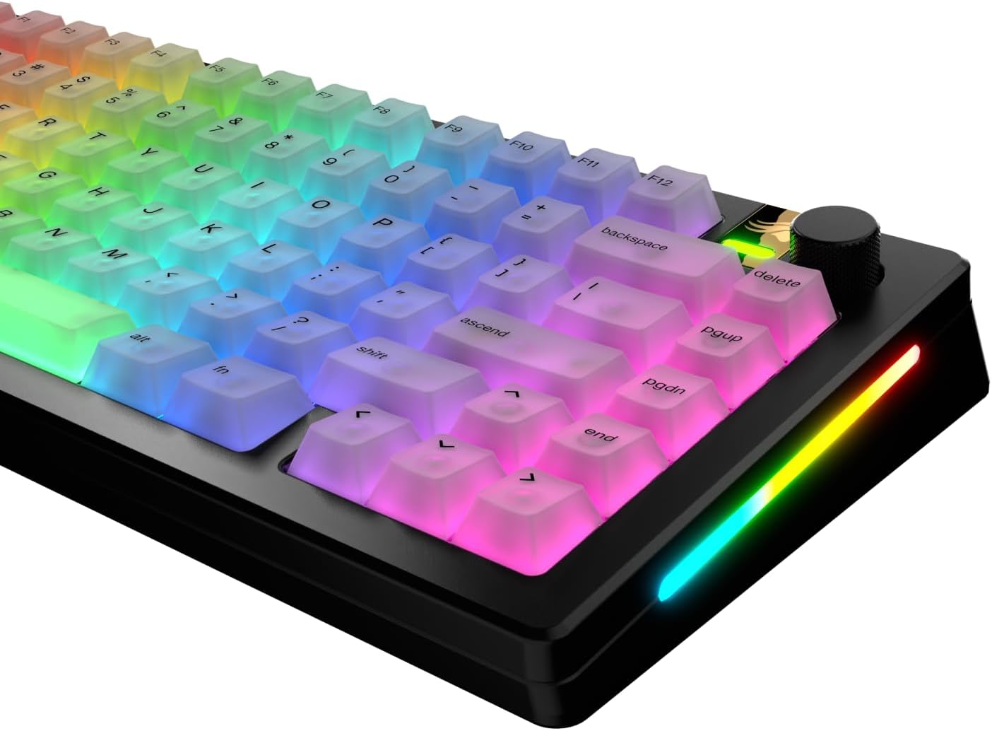 Detalle de Glorious Polychroma RGB Keycaps, Cherry Profile, Polycarbonate, US QWERTY
