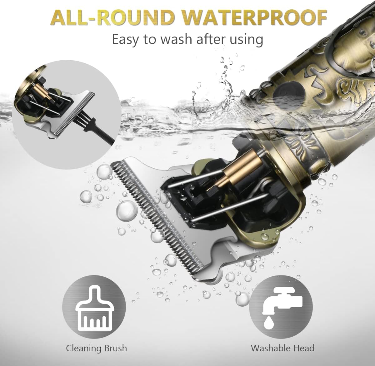 Thumbnail 4 de URAQT T-Blade Trimmer 3 guide combs