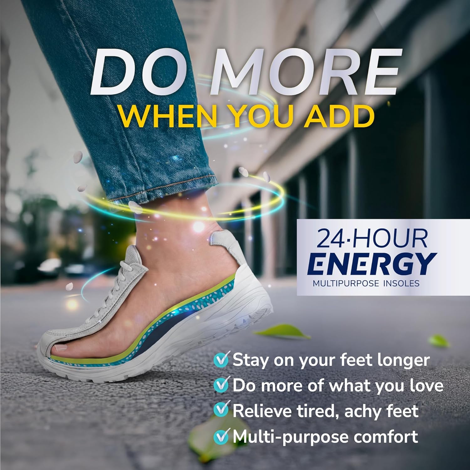 Thumbnail 4 de Dr. Scholl's 24-Hour Energy Multipurpose Insoles for UK 3–7: Energy and Comfort Step by Step