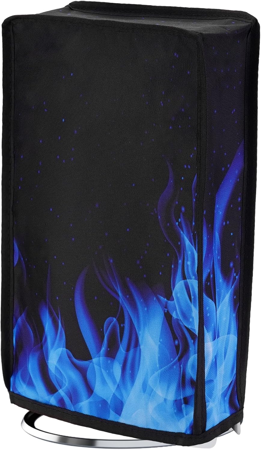 Detalle de Playvital Vertical Dust Cover for PS5 Slim Digital Edition (Blue Flame)