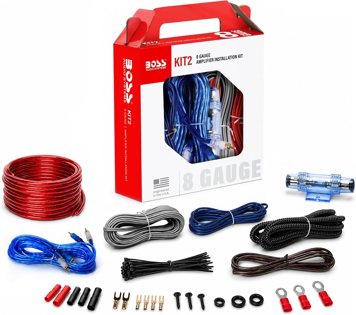 Detalle de BOSS KIT2 8-Gauge Amplifier Wiring