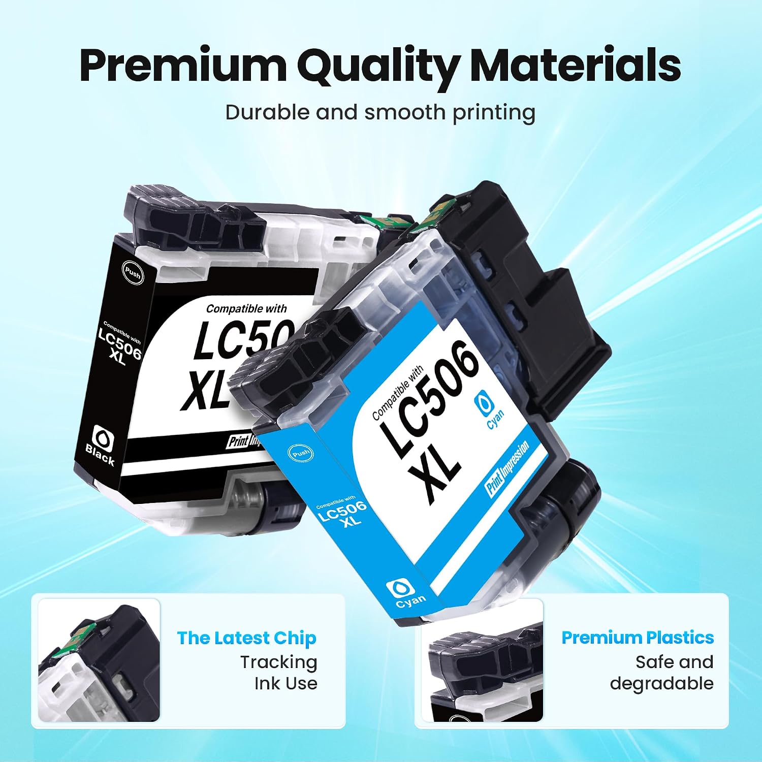 Thumbnail 4 de PrintImpression LC506XL Ink Cartridge 4-Pack for Brother INKvestment Printers