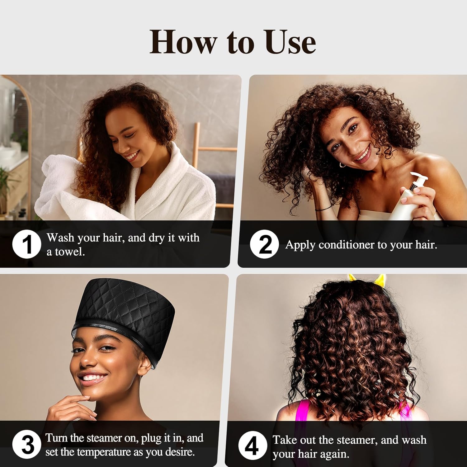 Thumbnail 6 de Hair Cap Steamer 10 heat levels