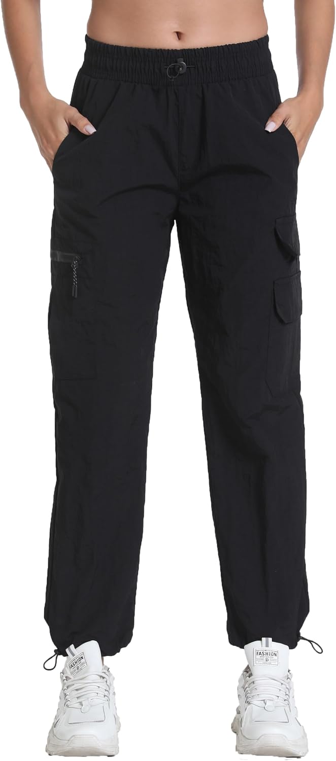 Detalle de Yoglegins Women's Lightweight Hiking Joggers with Pockets