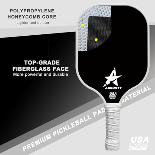 Thumbnail 1 de AOBORTY Pickleball Paddles 4-Pack with 4 Balls 🏓