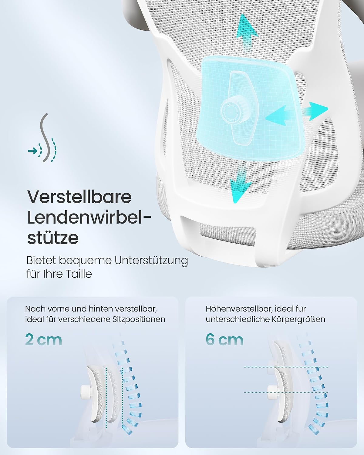 Thumbnail 4 de SONGMICS Bürostuhl ergonomisch 150 kg Belastung