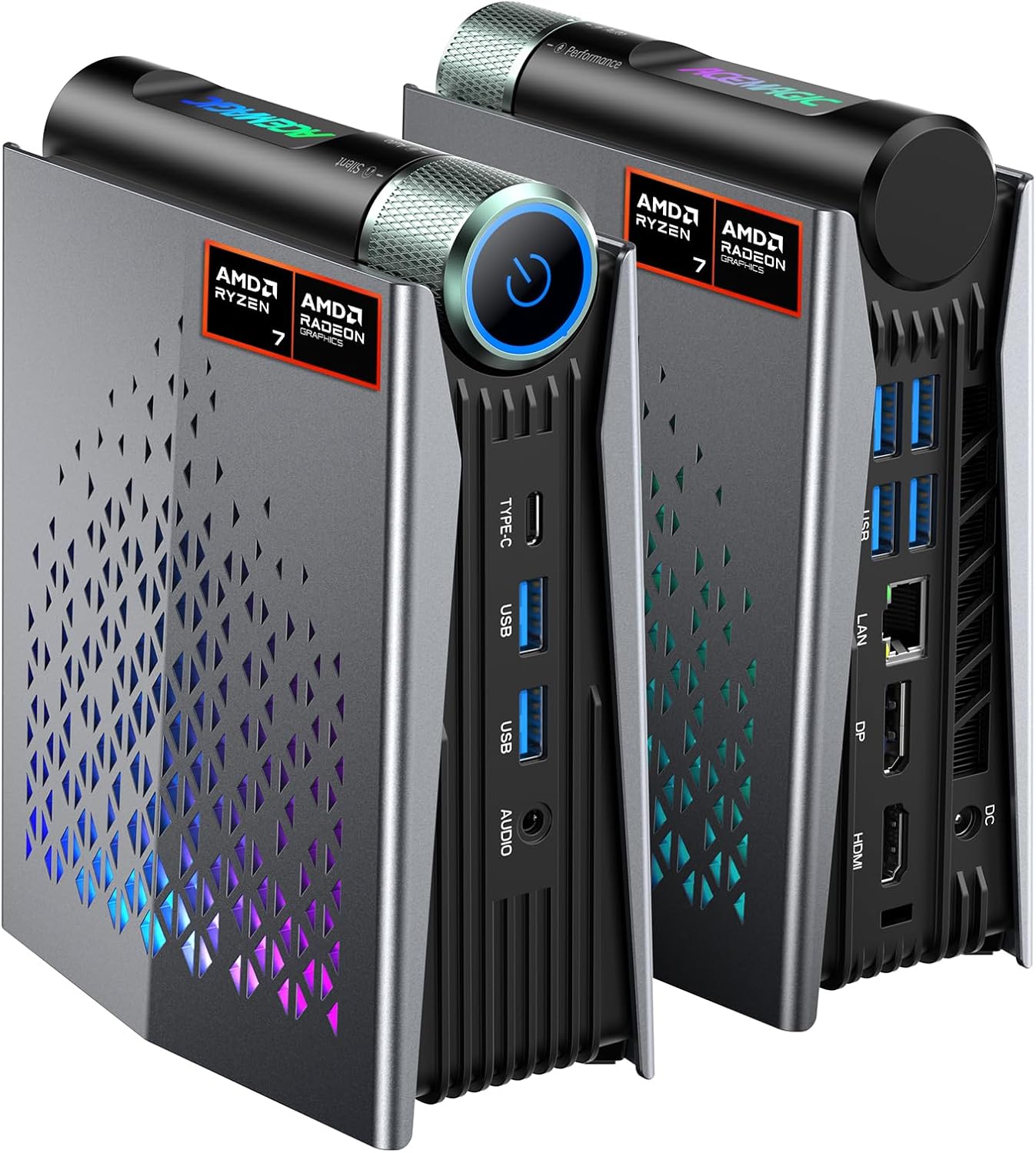 Detalle de ACEMAGICIAN S3A Mini PC Windows 11 Pro with Ryzen 7 H255 and Radeon 780M