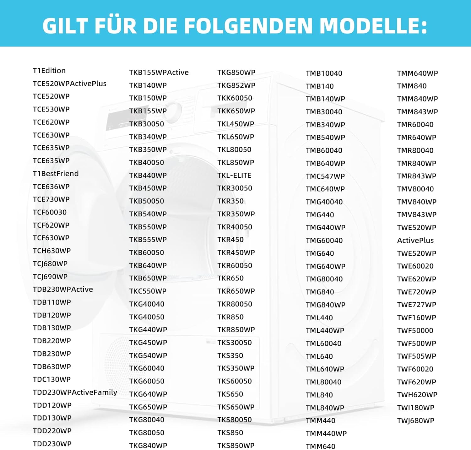 Thumbnail 6 de 2 Stück 9164761 Trockner Filter für Miele T1 Serie – Fein/Grob, 207 x 157 x 30 mm