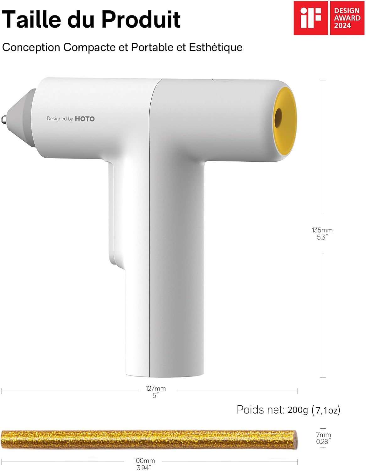 Thumbnail 5 de HOTO Pistolet à Colle 3000mAh pour DIY