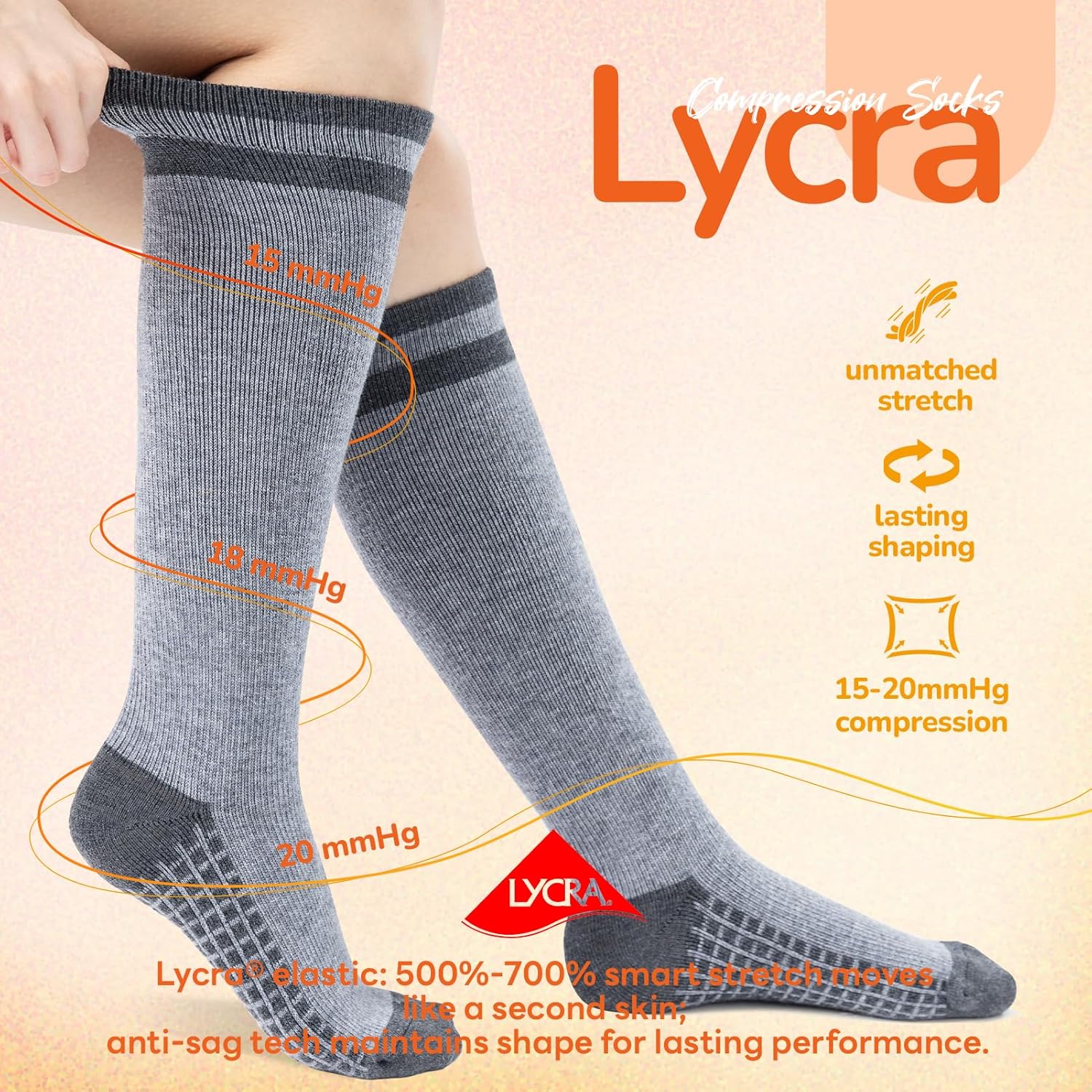 Thumbnail 4 de Merino Wool Compression Socks 2 Pairs